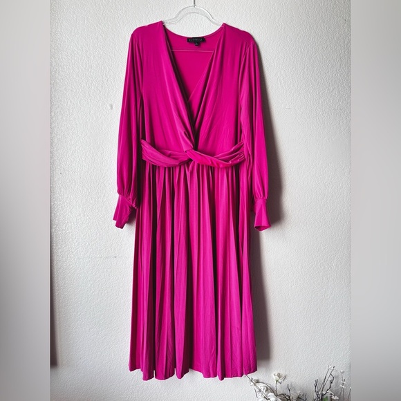 ELOQUII Knot Front Pleated Skirt dress - Picture 5 of 6